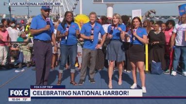FOX 5 Zip Trip National Harbor Finale: Steve, Wisdom and Erin join the fun!