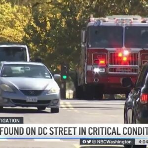 2-Year-Old Found in Critical Condition on DC Street | NBC4 Washington