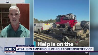AT&T uses amphibious vehicle to restore service | FOX 5 DC
