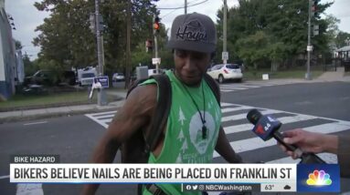 Bikers Believe Nails Deliberately Placed in Bike Lane | NBC4 Washington