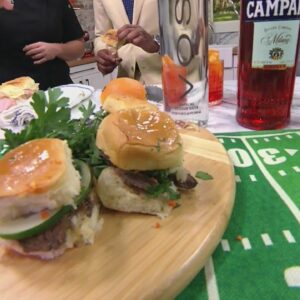 Chef Adrianne Calvo dishes up football tailgate sliders