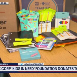 “FOX For Students” Partners with "Kids in Need Foundation” for donation to D.C. school