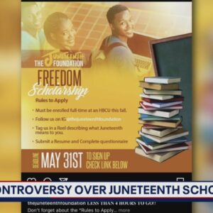 Second student reports not receiving scholarship money from Juneteenth Foundation