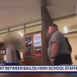 Fight between Ballou High School staffer, student