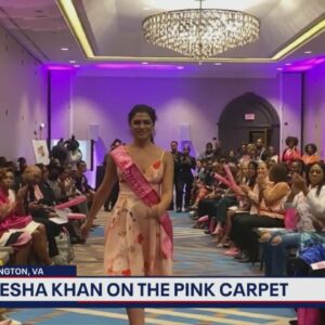 FOX 5's Ayesha Khan walks the pink carpet