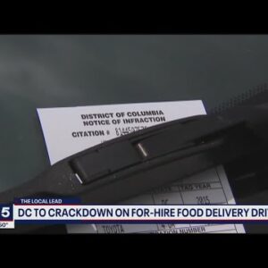 DC to crack down on for-hire food delivery drivers who park in street to pick up food | FOX 5 DC