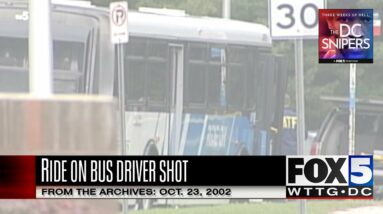 FOX 5 Archives: 10.23.02 - Witness sought after DC Snipers kill a RideOn Bus Driver