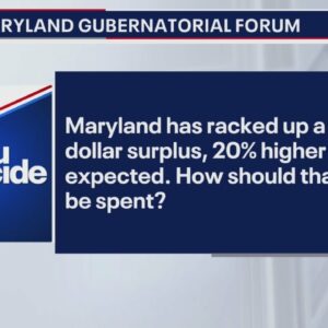 MD Governor Forum: Candidates' positions on Maryland finances