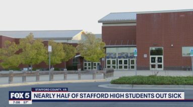 Stafford High School open Monday after illness outbreak leaves 1,000 students out sick | FOX 5 DC