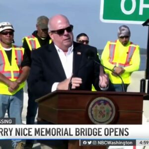 New Harry Nice Memorial Bridge Opens | NBC4 Washington