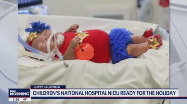 NICU babies at Children’s National celebrate 1st Halloween