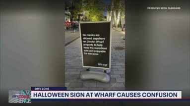 'No masks allowed' sign at Wharf causes confusion | FOX 5's DMV Zone