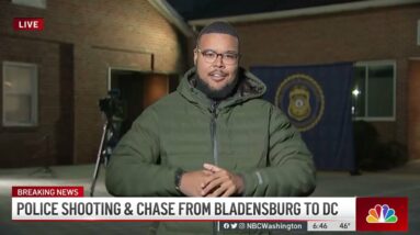 Police Shoot and Chase Suspect From Bladensburg to DC | NBC4 Washington
