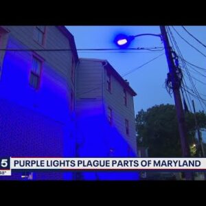 Purple lights plague parts of Maryland