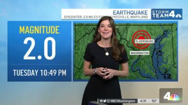 Small Earthquake Rumbles in Carroll County, Maryland | NBC4 Washington