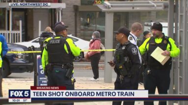 Teen shot onboard Metro train in DC