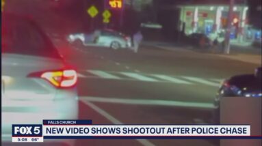 New video shows shootout after police chase in Northern Virginia | FOX 5 DC
