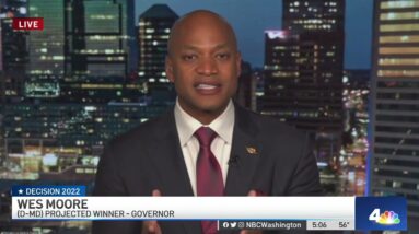 Projected Winner Wes Moore Reflects on Maryland Gubernatorial Election | NBC4 Washington