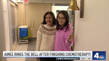 Aimee Cho Rings the Bell After Finishing Chemotherapy | NBC4 Washington