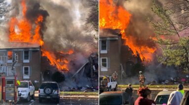Gaithersburg Apartment Building Burning After Explosion | NBC4 Washington