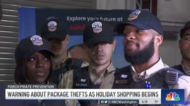 Police Warn About Package Thefts as Holiday Shopping Season Returns | NBC4 Washington