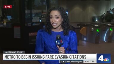 Metro Starts Issuing Fare Evasion Citations | NBC4 Washington