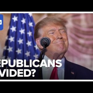 Republicans Divided As Trump Kicks Off 2024 Bid