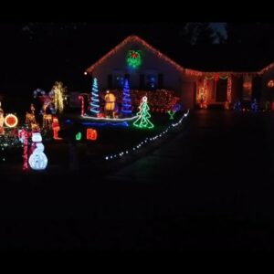 7News Drone over holiday lights in Fredericksburg, Virginia