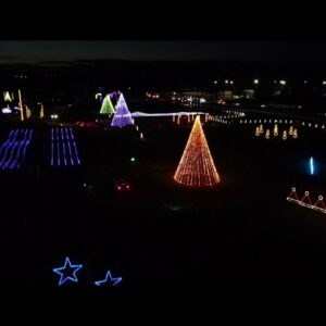 The 7News drone takes you over Virginia's Illuminate Light Show