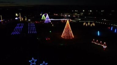 The 7News drone takes you over Virginia's Illuminate Light Show