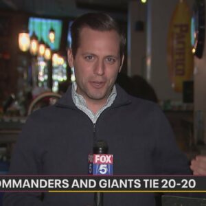 Washington Commanders tie New York Giants at 20; fans react | FOX 5 DC